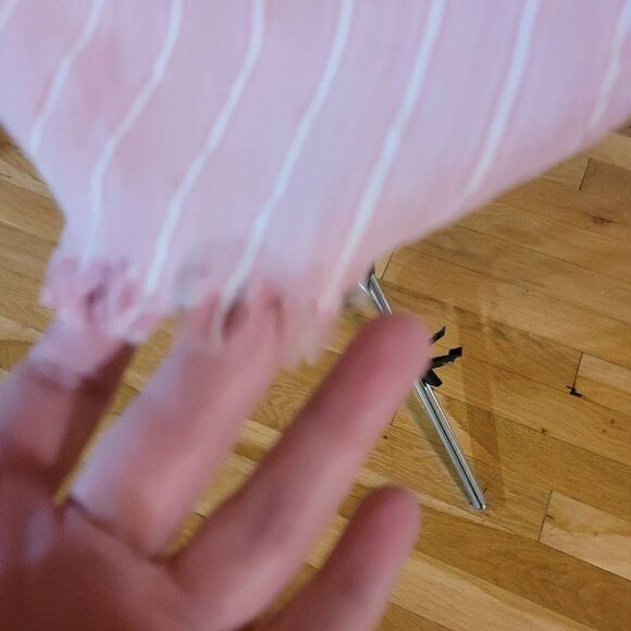 Bluheaven Women's Elastic Off-shoulder Striped Dress Barbie Pink Large - Picture 9 of 16